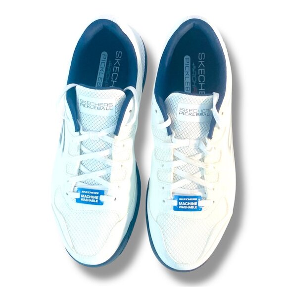 Skechers Go Train Arch Fit Viper Court-Pickleball (White/Navy) Tennis for Mens - Picture 4 of 17